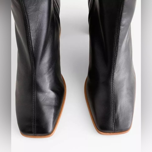 Free People Sienna Ankle Boot Black Leather Womens Size 11 - Picture 11 of 14